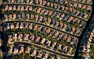 Aerial view of housing estate. Image: Thinkstock