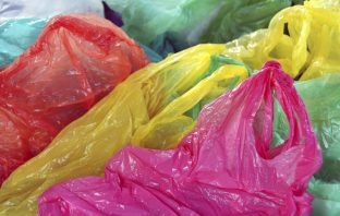 Coloured plastic carrier bags. Image credit: Thinkstock