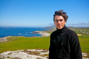 Author and presenter Simon Reeve in Ireland. Image credit: BBC TWO