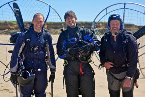 Simon Reeve (centre) in Bannow Bay. Image credit: BBC Two, 2015