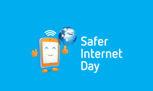 Safer Internet Day logo, helping people stay safe online