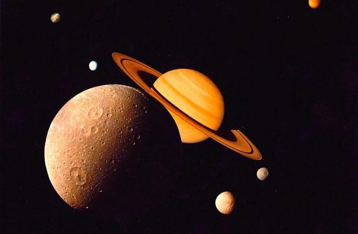 Saturn family image by NASA