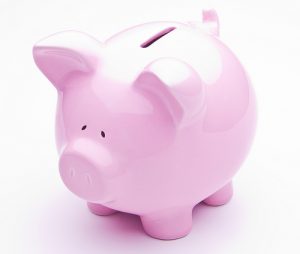 Pink Piggy Bank (www.SeniorLiving.Org)