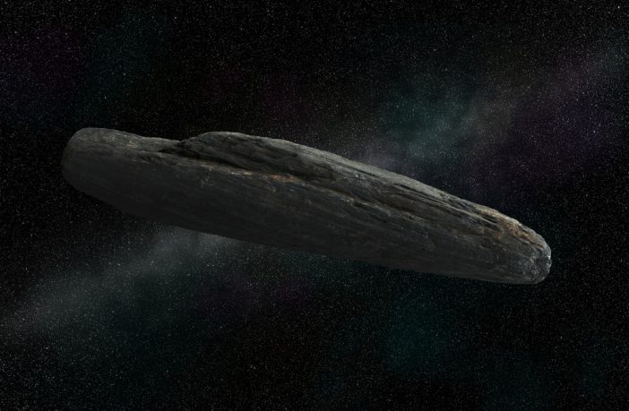 A CGI of Oumuamua