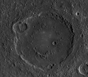The Holst impact crater on the Planet Mercury