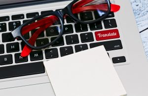 Laptop with translate key 