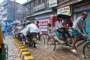 Street flooding in Monsoon