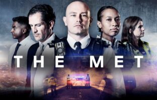 Image shows four Metropolitan Police Officers with the words 'The Met' written across the middle of the image