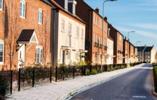 Image of a row of houses in a UK street